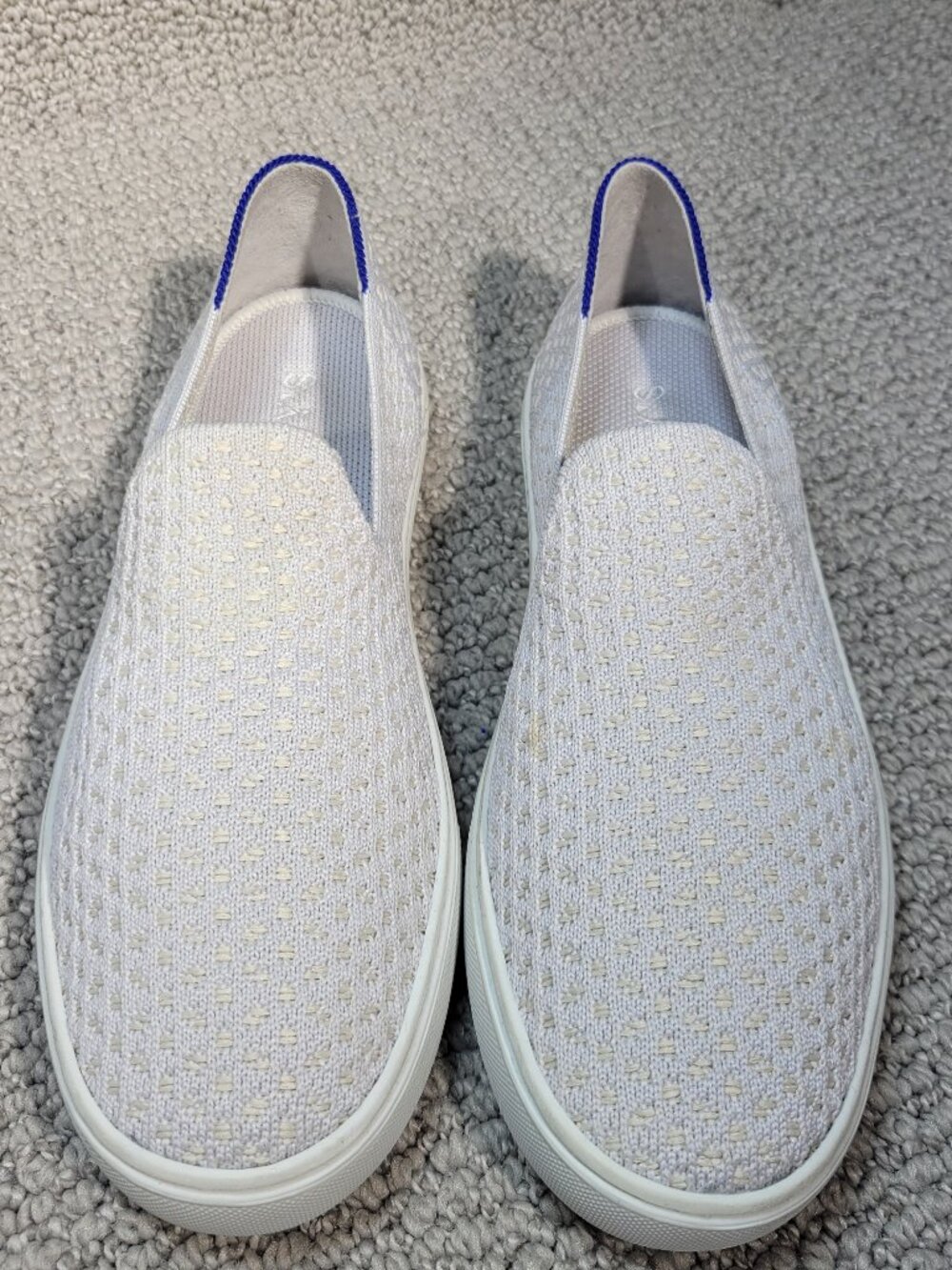 Rothy’s The Sneakers Women's US Size 7.5 Salt Honeycomb Slip On Shoes
